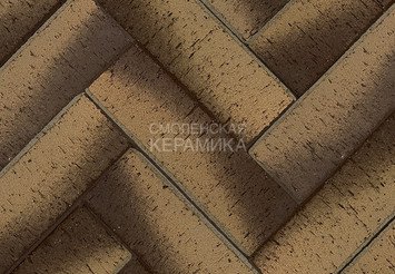 Клинкер тротуарный ЛСР ангобированный «МОНАКО» Золото Лонг