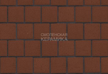 Клинкер тротуарный ЛСР «ЭДИНБУРГ» квадро (под распил) темно-красный