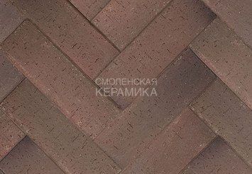 Клинкер тротуарный ЛСР «ГЛАЗГО» ЛОНГ тёмно-красный флэш