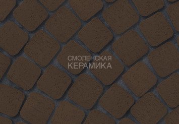 Клинкер тротуарный ЛСР «МЮНХЕН» квадро R (под распил) коричневый