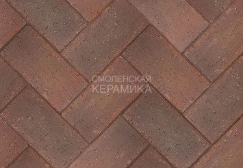 Клинкер тротуарный ЛСР «НОТТИНГЕМ» терракотовый флэш
