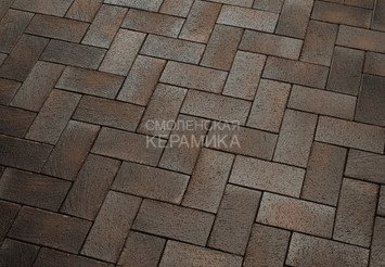 Клинкерная брусчатка Feldhaus Klinker umbra ferrum P609KDF 200x100x52