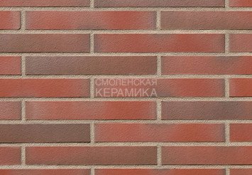 Клинкерная плитка фасадная Röben CANBERRA 17 Красный с оттенком гладкая, ХLDF