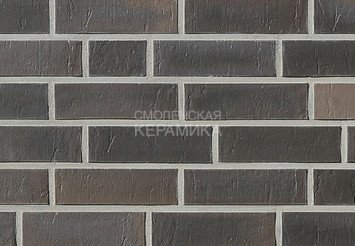 Клинкерная плитка фасадная Röben CHELSEA Базальтовый пестрый рифленый NF14