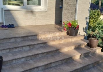 Клинкерная ступень угловая WESTERWAELDER серия "ATRIUM" WK31140 Grau-braun