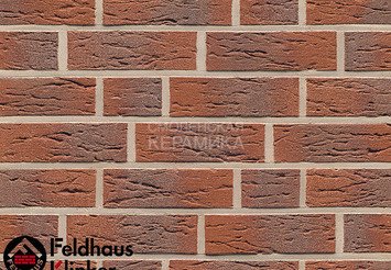 Клинкерный кирпич Feldhaus Klinker K335NF carmesi antic mana