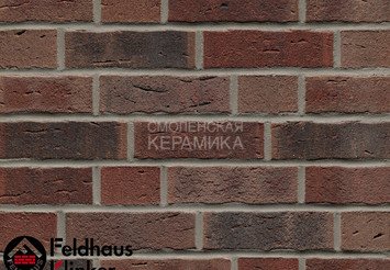 Клинкерный кирпич Feldhaus Klinker K663NF sintra cerasi nelino