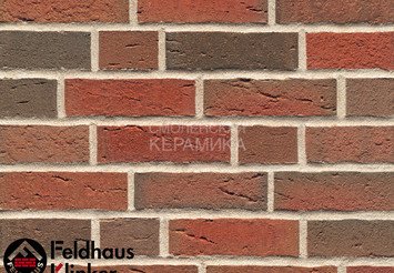 Клинкерный кирпич Feldhaus Klinker K689NF sintra ardor