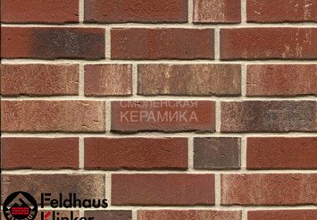 Клинкерный кирпич Feldhaus Klinker K750NF vascu ardor rotado