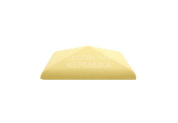 Колпак для забора ZG Clinker клинкерный С30 желтый