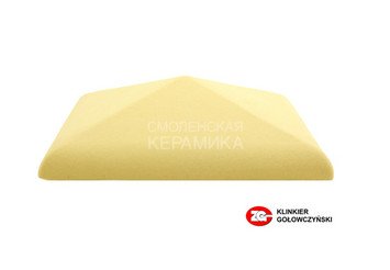 Колпак для забора ZG Clinker клинкерный С38 желтый