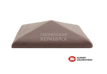 Колпак для забора ZG Clinker клинкерный С42 вишневый