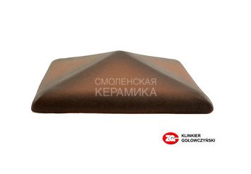 Колпак для забора ZG Clinker клинкерный С57 каштановый