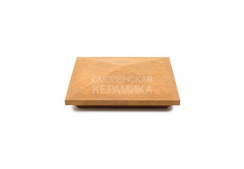 Колпак на столб с подсветкой WEECO 38,5х38,5 см, цвет желтый