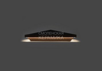 Колпак на столб с подсветкой WEECO 38,5х38,5 см, цвет серый