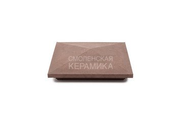 Колпак на столб с подсветкой WEECO 38,5х38,5 см, цвет шоколад