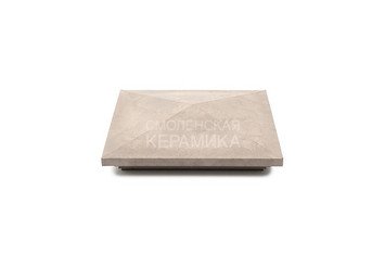 Колпак на столб с подсветкой WEECO 38,5х38,5 см, цвет светло-серый