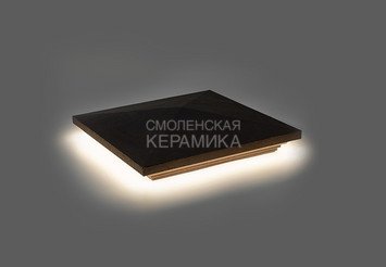 Колпак на столб с подсветкой WEECO 38,5х38,5 см, цвет терракот