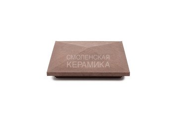 Колпак на столб WEECO 38,5х38,5 см, цвет шоколад