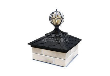Колпак с посадкой на 1,5 кирпича под фонарь Zking Everest черный