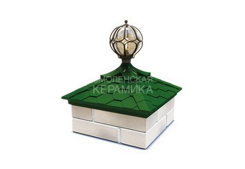 Колпак с посадкой на 1,5 кирпича под фонарь Zking Everest зеленый