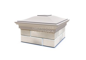 Колпак с посадкой на 1,5x1,5 кирпича Zking Monblan бежевый