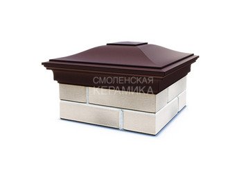 Колпак с посадкой на 1,5x1,5 кирпича Zking Monblan коричневый