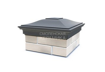 Колпак с посадкой на 1,5x1,5 кирпича Zking Monblan серый
