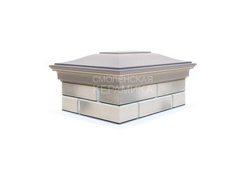 Колпак с посадкой на 2x1,5 кирпича Zking Monblan бежевый