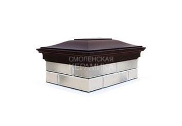 Колпак с посадкой на 2x1,5 кирпича Zking Monblan коричневый