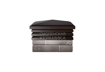 Колпак Zking Bona 385 х 385 с посадкой на 1,5 кирпича коричневый