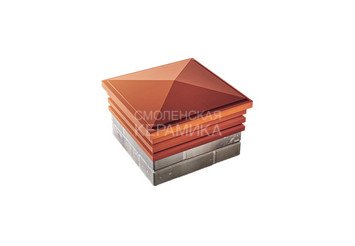Колпак Zking Bona 385 х 385 с посадкой на 1,5 кирпича красный