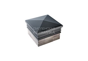 Колпак Zking Bona 385 х 385 с посадкой на 1,5 кирпича серый