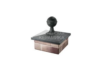 Колпак Zking Elbrus 385х385 с посадкой на 1,5 кирпича серый