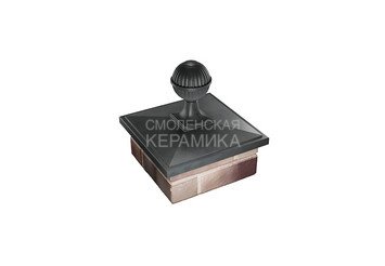 Колпак Zking Elbrus 385х385 с посадкой на 1,5 кирпича серый