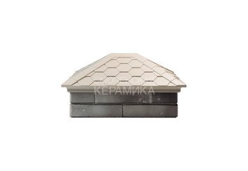 Колпак Zking Everest 520 х 390 с посадкой на 2x1,5 кирпича бежевый