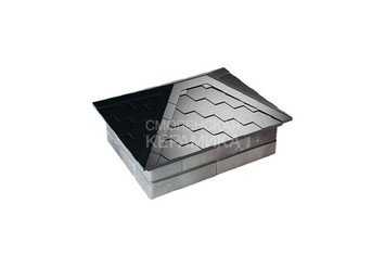Колпак Zking Everest 520 х 390 с посадкой на 2x1,5 кирпича черный