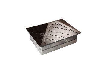 Колпак Zking Everest 520 х 390 с посадкой на 2x1,5 кирпича коричневый