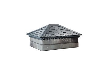 Колпак Zking Everest 520 х 390 с посадкой на 2x1,5 кирпича серый