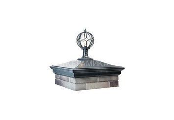 Колпак Zking Monblan 520 х 520 на 2 кирпича под фонарь серый