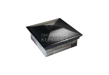 Колпак Zking Monblan 520 х 520 с посадкой на 2 кирпича черный