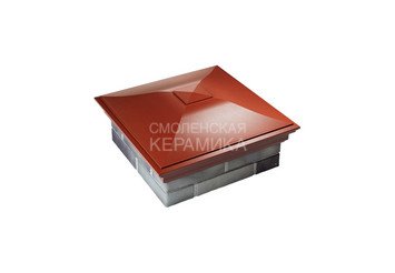 Колпак Zking Monblan 520 х 520 с посадкой на 2 кирпича красный
