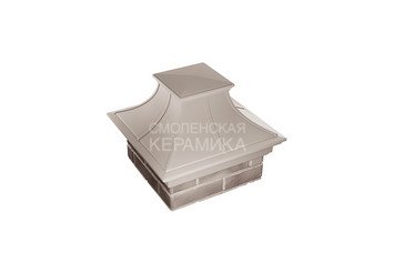 Колпак Zking Monblan Premium 385х385 с посадкой на 1,5 кирпича бежевый