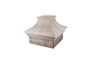 Колпак Zking Monblan Premium 385х385 с посадкой на 1,5 кирпича бежевый