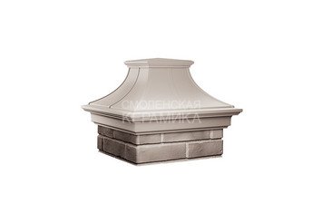 Колпак Zking Monblan Premium 385х385 с посадкой на 1,5 кирпича бежевый