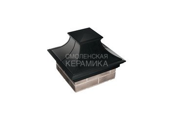 Колпак Zking Monblan Premium 385х385 с посадкой на 1,5 кирпича черный