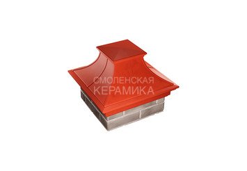 Колпак Zking Monblan Premium 385х385 с посадкой на 1,5 кирпича красный