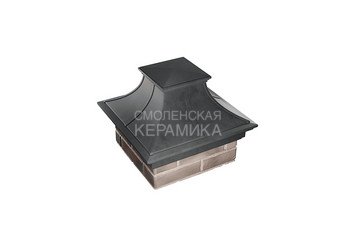 Колпак Zking Monblan Premium 385х385 с посадкой на 1,5 кирпича серый