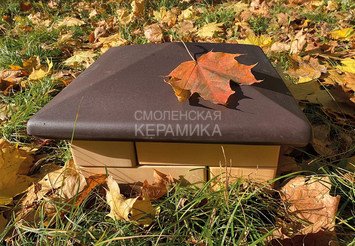 Колпаки на забор Старый Оскол коричневый