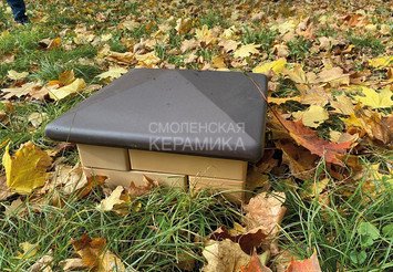 Колпаки на забор Старый Оскол темно-коричневый
